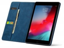CaseMania Slim Stand Folio Case Donkerblauw - iPad 10.2 hoesje