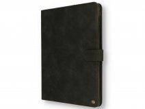 CaseMania Stand Folio Case Zwart - iPad 10.2 hoesje