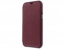 Graffi Oyster Mastrotto Leer Rood - iPhone 12/12 Pro hoesje