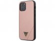Guess Saffiano Case Roze - iPhone 12 Pro Max hoesje