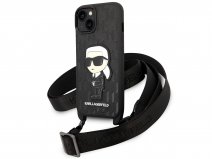 Karl Lagerfeld Ikonik Monogram Necklace Case - iPhone 14 Plus/15 Plus hoesje