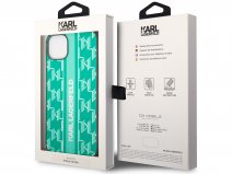 Karl Lagerfeld Monogram Case Groen - iPhone 14 Plus/15 Plus hoesje