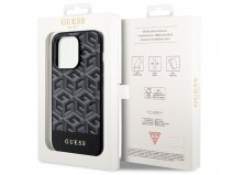 Guess G-Cube MagSafe Case Zwart - iPhone 14 Pro Max hoesje