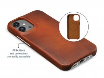 Mobilize MagSafe Leather Case Burned Cognac - iPhone 15 hoesje