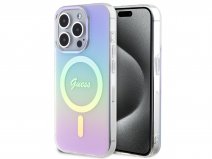 Guess Rainbow MagSafe TPU Case - iPhone 15 Pro hoesje