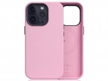 SLG Design D5 Calf Skin MagSafe Case Pink - iPhone 15 Pro hoesje