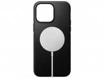 Nomad Modern Leather Case Zwart - iPhone 15 Pro Max hoesje