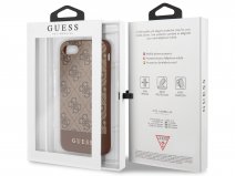 Guess 4G Monogram Case Bruin - iPhone SE / 8 / 7 / 6 hoesje
