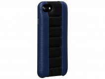Sena Racer Leather Case Blauw/Zwart - iPhone SE/8/7 Hoesje Leer