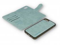 CaseMania 2in1 Magnetic Bookcase Aqua - iPhone SE/8/7 Hoesje
