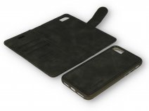 CaseMania 2in1 Magnetic Bookcase Zwart - iPhone SE/8/7 Hoesje