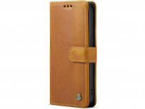 CaseMania Vintage Leather Case Cognac - iPhone SE / 8 / 7 hoesje