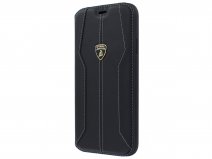 Lamborghini Leather Bookcase Zwart - iPhone 11 Pro Max hoesje