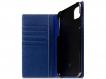 SLG Design D8 Folio Leer Navy Blue - iPhone 11 Pro Max hoesje