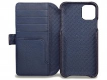 Vaja Wallet Agenda Case Donkerblauw - iPhone 11 Pro Max Hoesje Leer