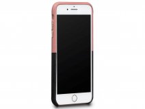 Sena Leather SnapOn Wallet Roze/Zwart - iPhone 8+/7+ Hoesje