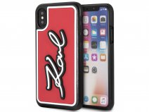 Karl Lagerfeld 3D Signature Case - iPhone X/Xs hoesje
