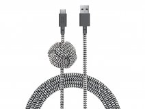 Native Union Night Cable Zebra - Verzwaarde USB-C kabel