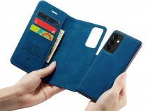 CaseMania 2in1 Magnetic Bookcase Donkerblauw - Samsung Galaxy A34 Hoesje
