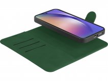 Just in Case Magnetic 2-in-1 Wallet Folio Groen - Samsung Galaxy A35 hoesje
