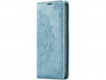 CaseMania Mandala BookCase Aqua - Samsung Galaxy A54 hoesje