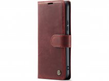 CaseMania Vintage Leather Case Rood - Samsung Galaxy A54 hoesje