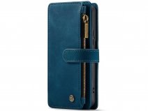 CaseMania Ritsvak Wallet Case Blauw - Samsung Galaxy S23+ Hoesje