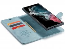 CaseMania 2in1 Magnetic Bookcase Aqua - Samsung Galaxy S23 Ultra Hoesje