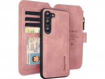 CaseMania 2in1 Wallet Ritsvak Case Roze - Samsung Galaxy S24 Hoesje