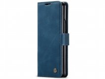 CaseMania Vintage Slim Bookcase Blauw - Samsung Galaxy Z Fold 5 hoesje