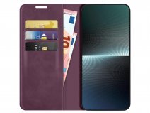 Just in Case Slim Wallet Case Paars - Sony Xperia 1 V hoesje