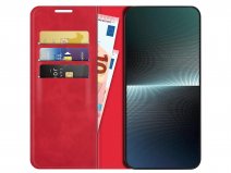 Just in Case Slim Wallet Case Rood - Sony Xperia 1 V hoesje