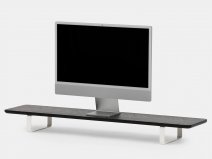 Oakywood Desk Shelf Black/White - Dual Monitor Stand Beelschermverhoger