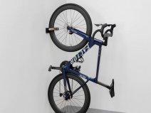 Tons Bike Wall Mount Vertical Smoked Oak Gravel Bike - Houten Fiets Ophangsysteem