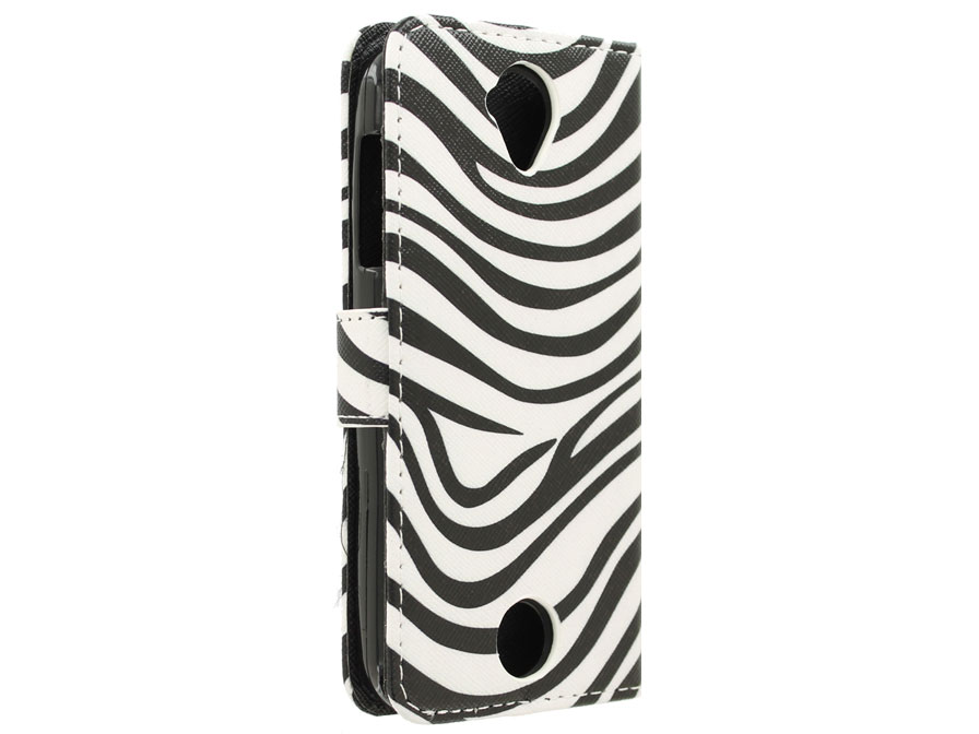 Acer Liquid Z330 Hoesje - Zebra Book Case