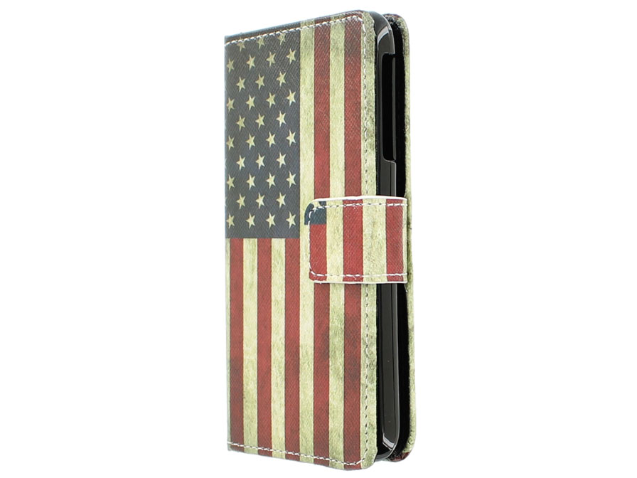 Vintage USA Flag Book Case Hoesje voor Acer Liquid Z4
