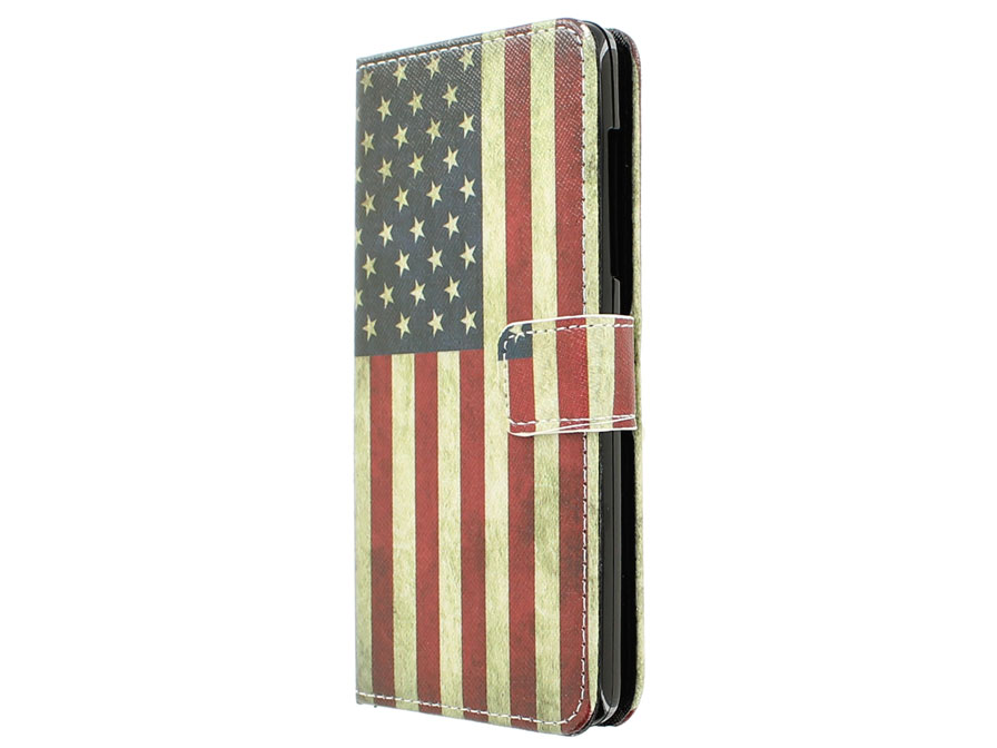 Vintage USA Flag Book Case Hoesje voor Acer Liquid Z500