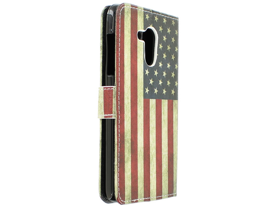 Vintage USA Flag Book Case Hoesje voor Acer Liquid Z500
