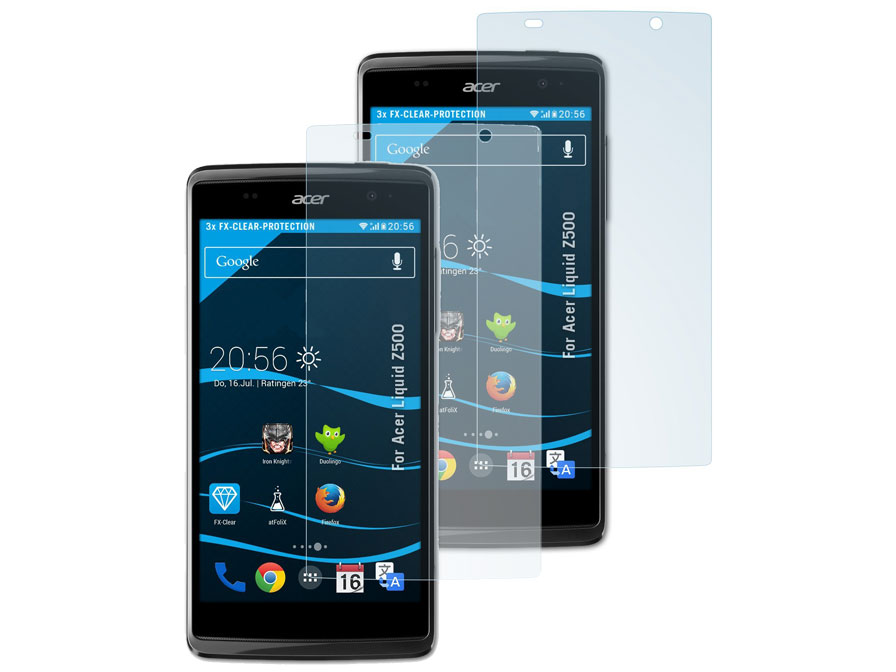 Clear Screenprotector voor Acer Liquid Z500 (2-pack)