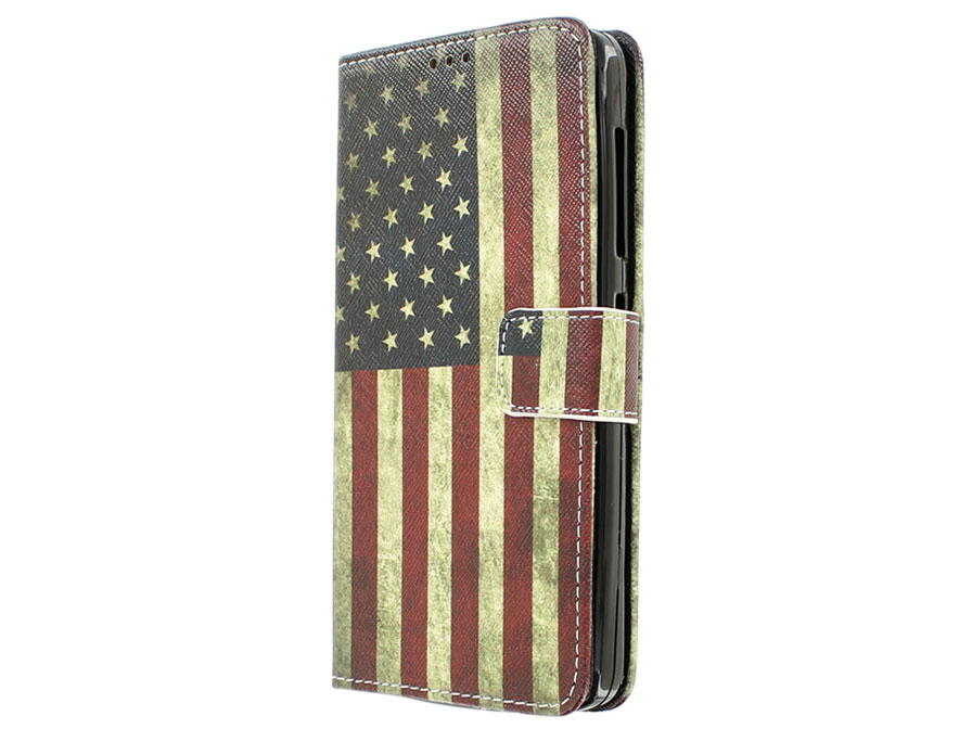 Vintage USA Flag Book Case Hoesje voor Acer Liquid Z520