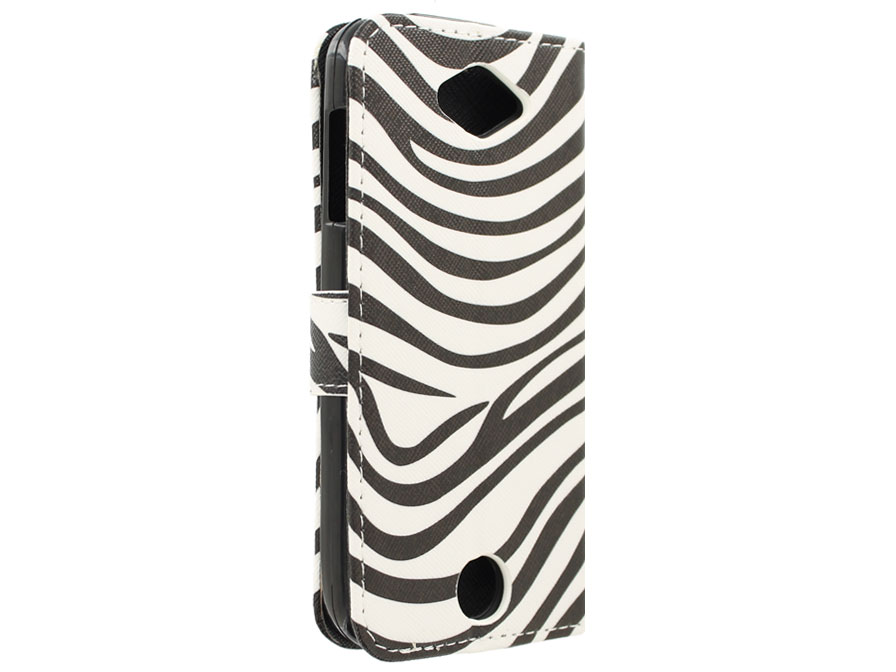 Acer Liquid Z530 Hoesje - Zebra Book Case