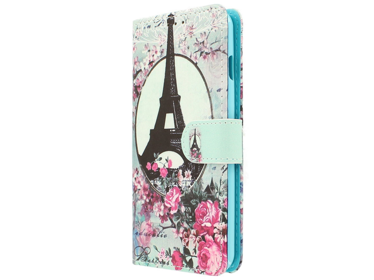 Retro Paris Bookcase Flipcase - Acer Liquid Z6 hoesje