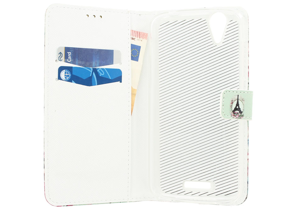 Acer Liquid Z630 Hoesje - Retro Paris Book Case