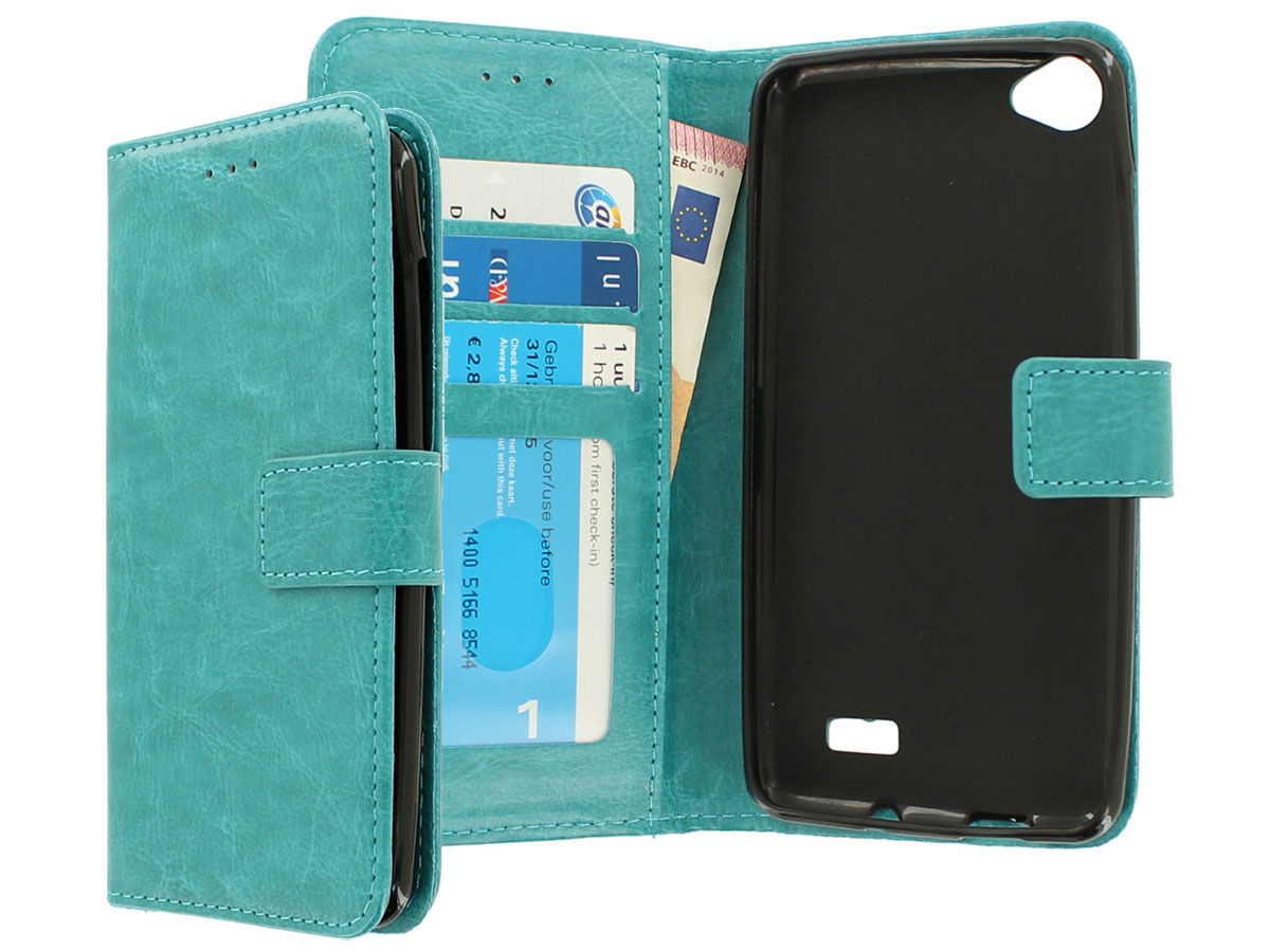 Wallet Bookcase Turquoise - Acer Liquid Z6E hoesje