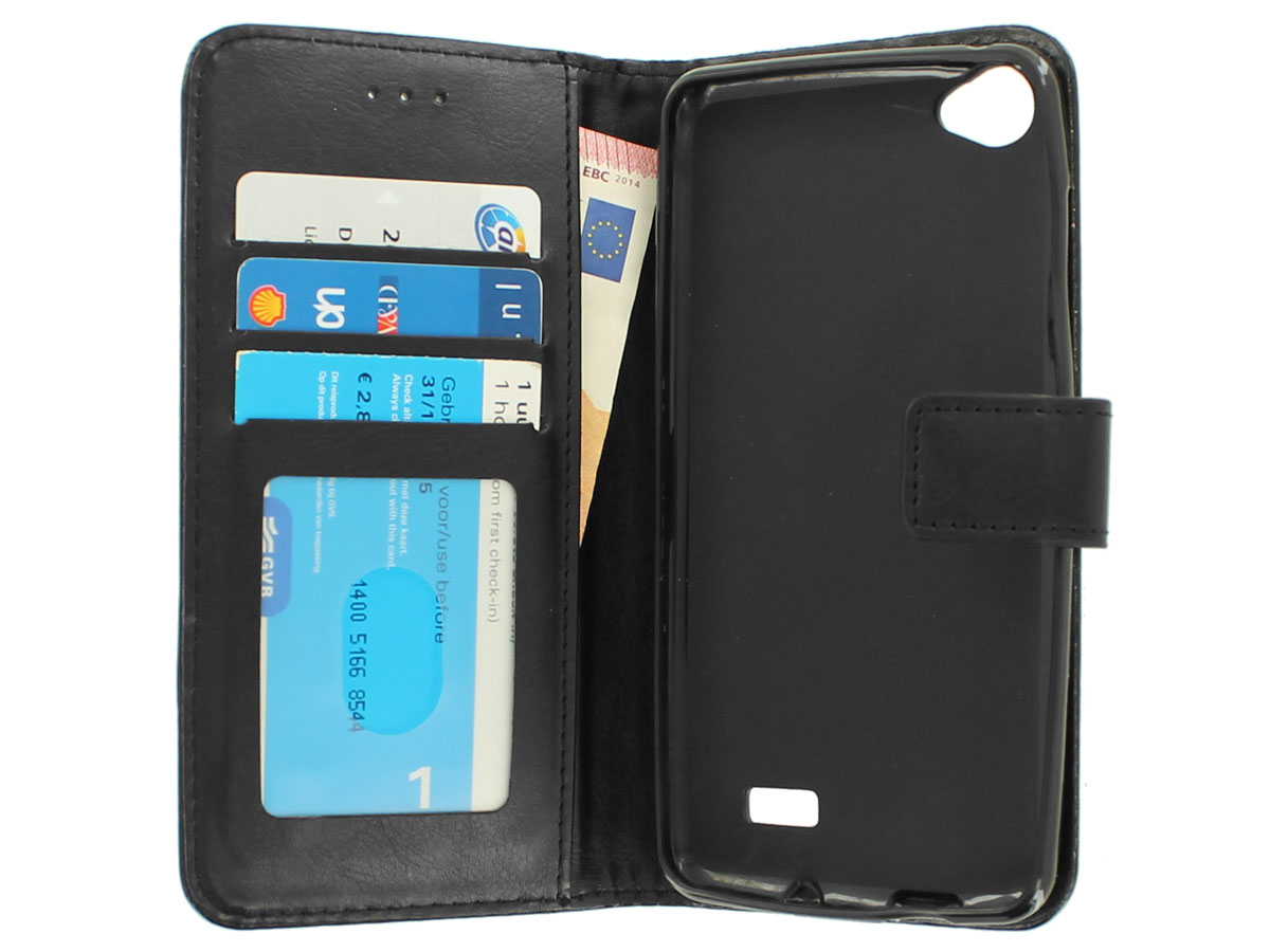 Wallet Bookcase Zwart - Acer Liquid Z6E hoesje