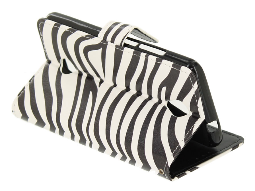 Zebra print Bookcase - Acer Liquid Zest hoesje
