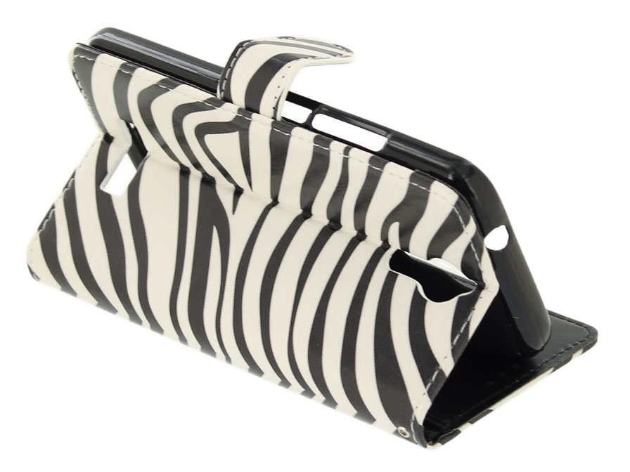 Zebra Bookcase - Acer Liquid Zest Plus hoesje