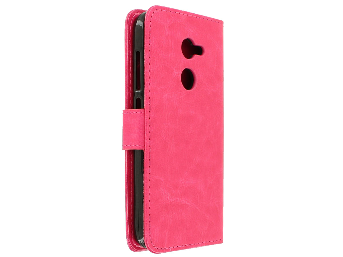 Wallet Bookcase Roze - Alcatel A3 hoesje
