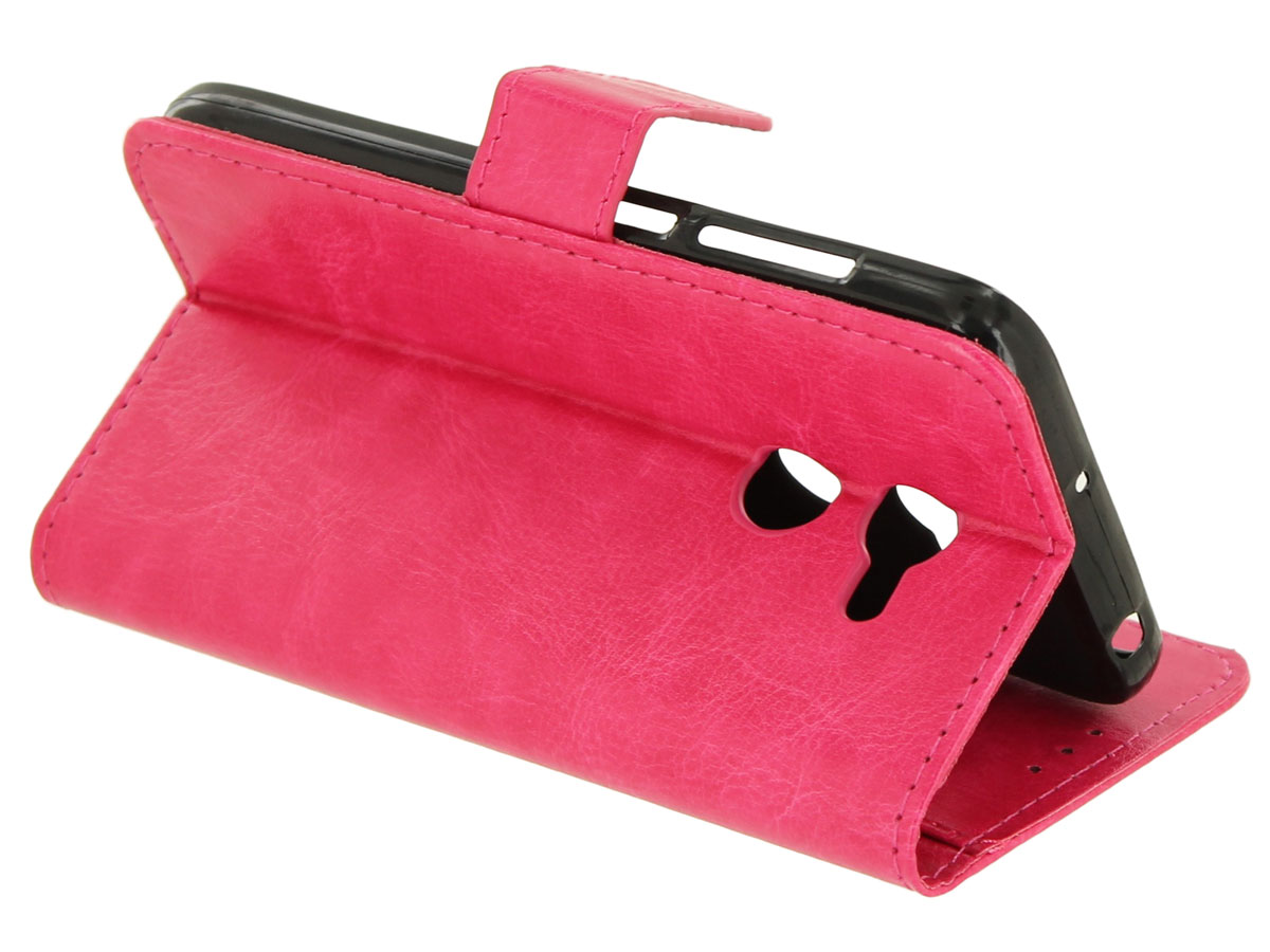 Wallet Bookcase Roze - Alcatel A3 hoesje