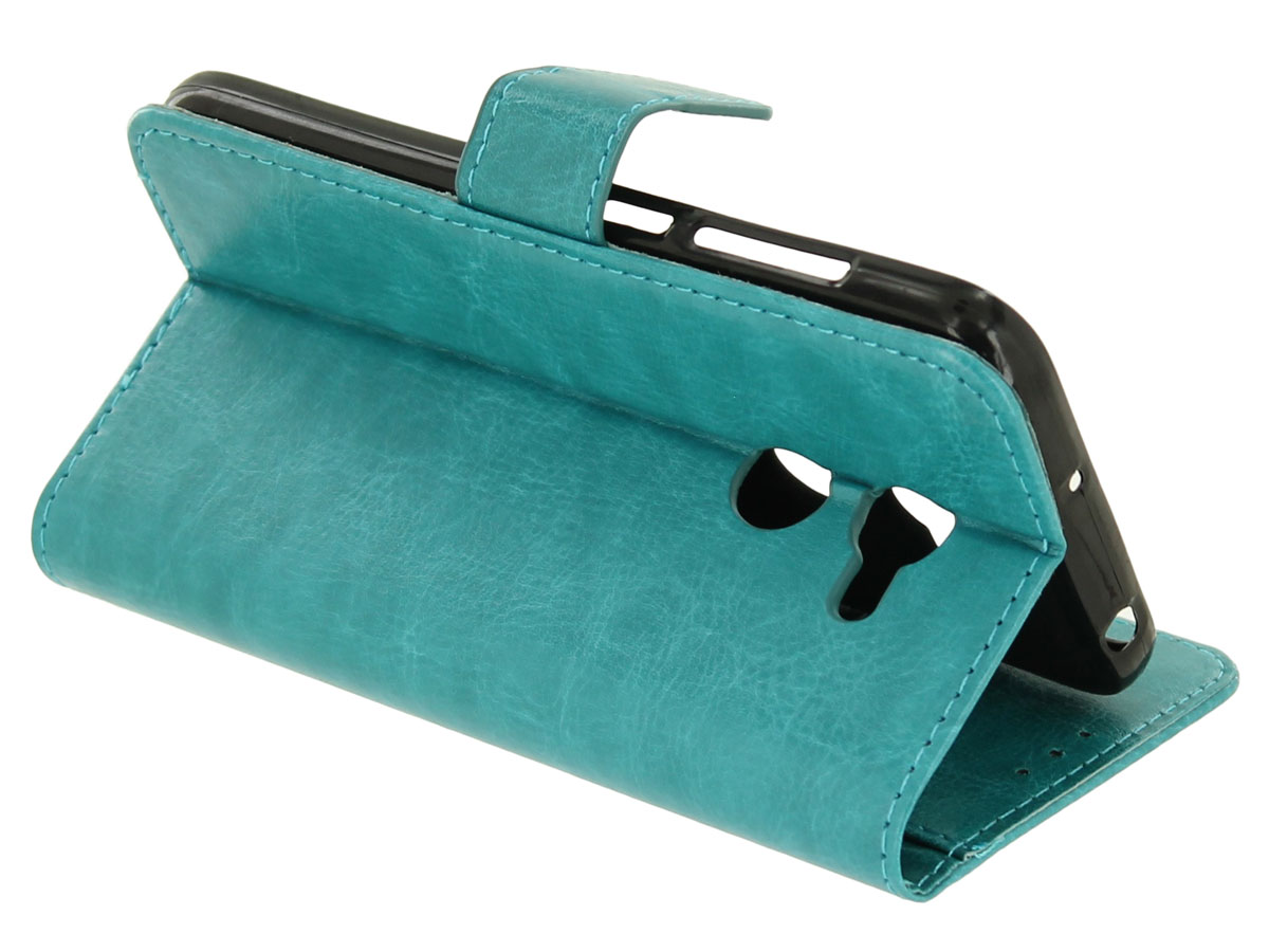 Wallet Bookcase Turquoise - Alcatel A3 hoesje